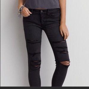 AEO Black jeggings